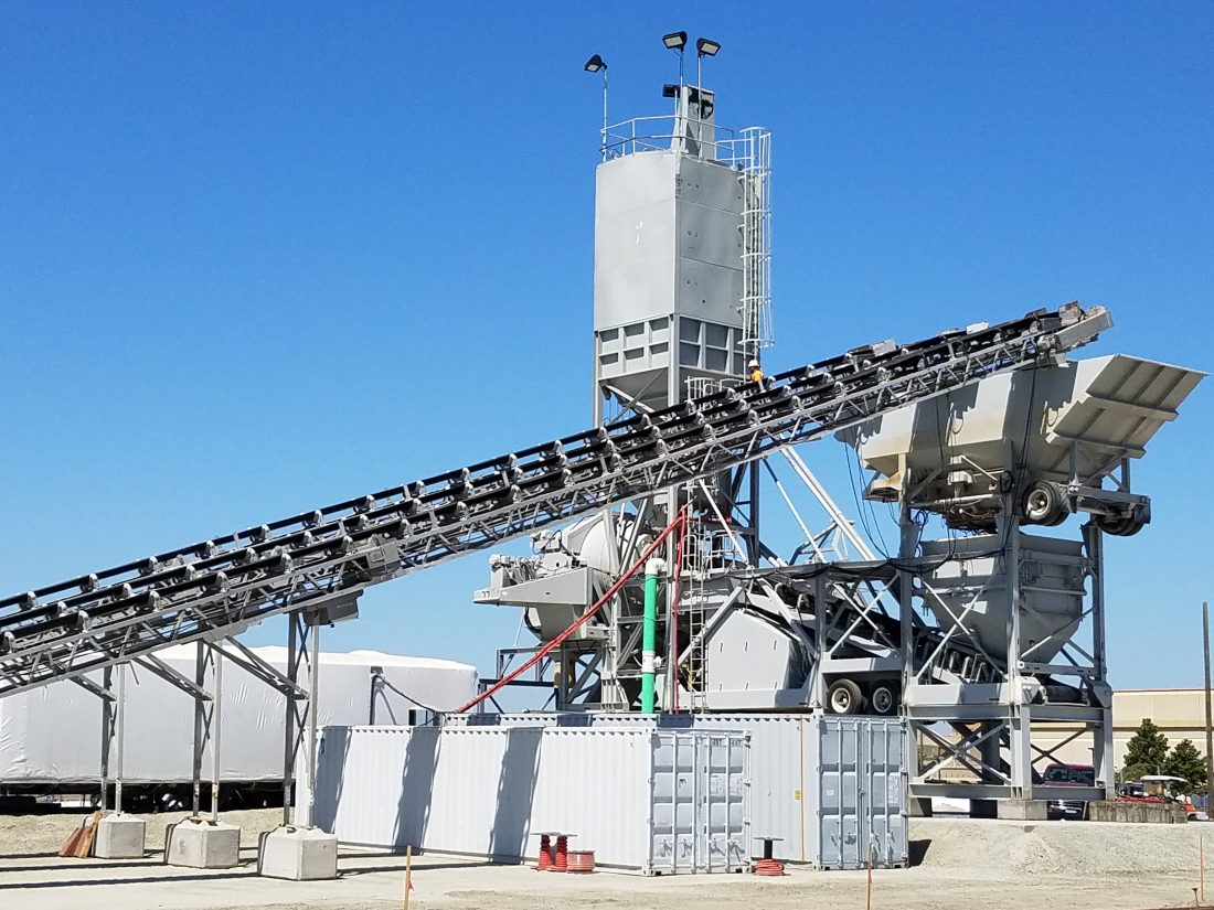 Rex Model S refurbished concrete plant after picture